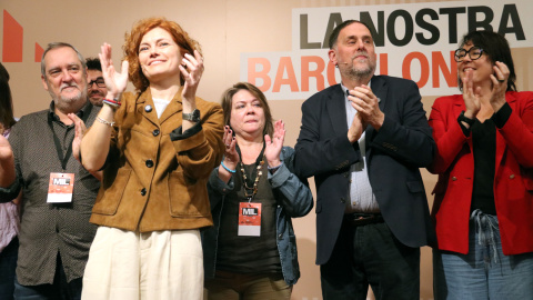La secretària general d'ERC, Elisenda Alamany, durant el congrés regional de la formació que l'ha proclamat candidata a l'alcaldia de Barcelona.