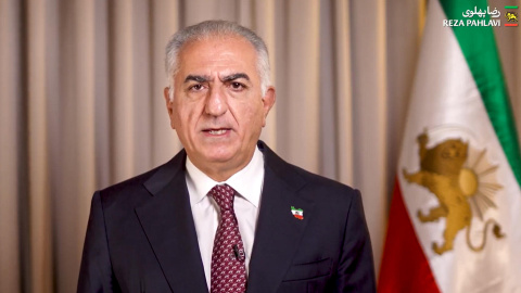 Reza Pahlaví, en una imagen de su cuenta de X. Reza Pahlaví, en una imagen de su cuenta de X.