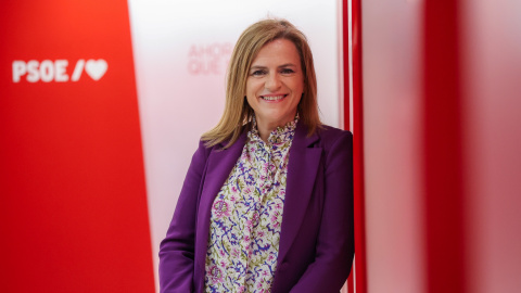 La secretaria de Igualdad del PSOE, en otro momento tras la entrevista.