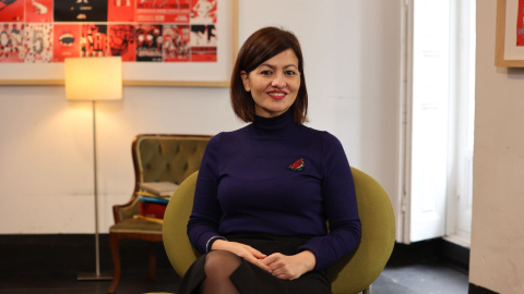 Sira Rego, en el Teatro del Barrio, tras la entrevista de 'Lo Personal es Político'