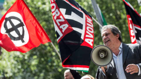 El ultraderechista italiano Roberto Fiore, líder de Forza Nuova, en una imagen de archivo.