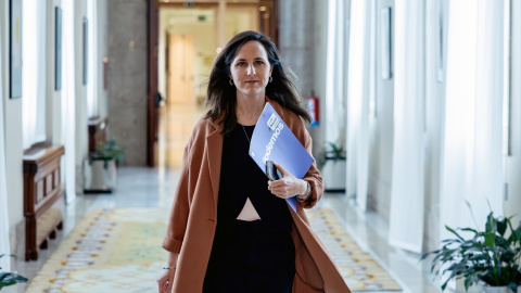 La secretaria general de Podemos, Ione Belarra, a su llegada a la Junta de Portavoces, en el Congreso de los Diputados. La secretaria general de Podemos, Ione Belarra, a su llegada a la Junta de Portavoces, en el Congreso de los Diputados.