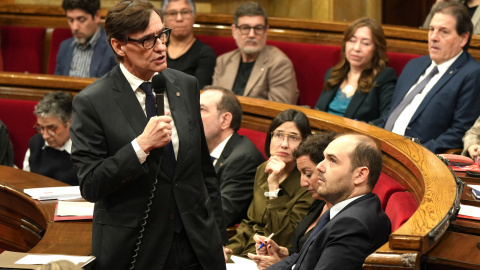 El president de la Generalitat, Salvador Illa, en la sessió de control d'aquest dimecres El president de la Generalitat, Salvador Illa, en la sessió de control d'aquest dimecres