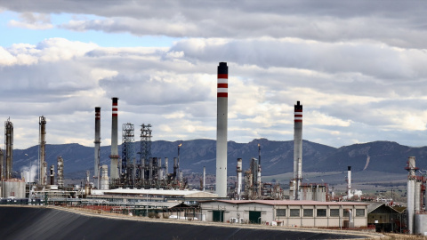 Vista general de la central petroquímica de Ciudad Real. Vista general de la central petroquímica de Ciudad Real.