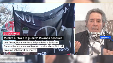 Miguel Ríos en Mañaneros Miguel Ríos en 'Mañaneros'.