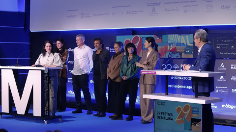 Lectura del palmarés por parte del jurado del Festival de Cine de Málaga. Lectura del palmarés por parte del jurado del Festival de Cine de Málaga.