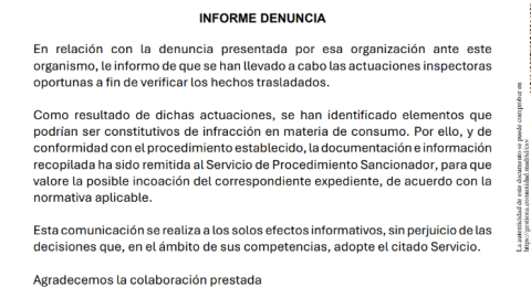 Documento de la respuesta de la Comunidad de Madrid al Sindicato de Inquilinas.