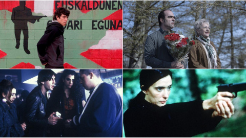 Fotogramas de 'Todos estamos invitados', 'Maixabel', 'Días contados' y 'Yoyes'. Fotogramas de 'Todos estamos invitados', 'Maixabel', 'Días contados' y 'Yoyes'.