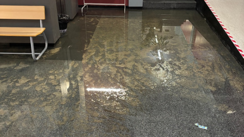 Imatge de l'institut inundat