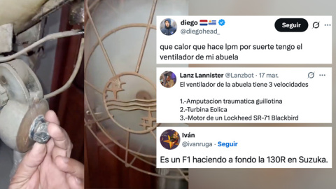 Un tuitero muestra un ventilador (muy) antiguo y los comentarios son oro puro.