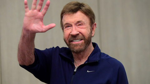 Fotografía de archivo del 26 de noviembre del 2018 que muestra al actor estadounidense Chuck Norris. Fotografía de archivo del 26 de noviembre del 2018 que muestra al actor estadounidense Chuck Norris.