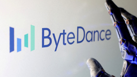 Una ilustración con el logo de ByteDance, la matriz china de TikTok.
