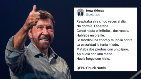 Chistes y homenajes tras la muerte de Chuck Norris.
