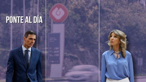 Fotomontaje con imágenes de Pedro Sánchez y Yolanda Díaz.