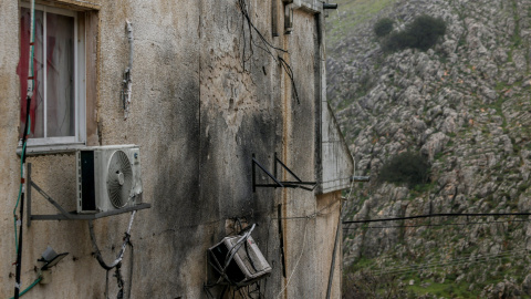Casa libanesa tras los ataques israelíes contra las viviendas del país. Casa libanesa tras los ataques israelíes contra las viviendas del país.