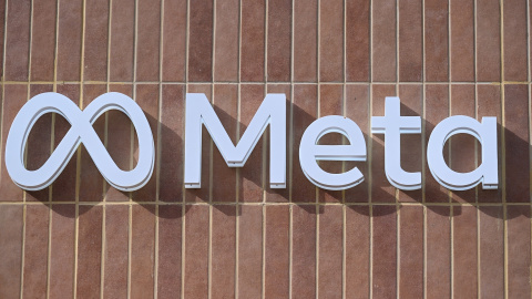 Logo de Meta, empresa matriz de Facebook, Instagram, WhatsApp, Messenger y Threads.