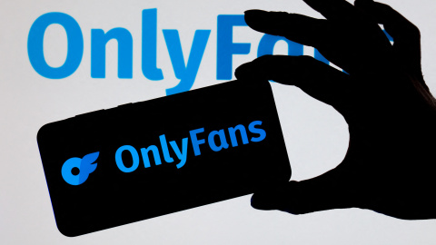 El logo de la plataforma para adultos de contenido explícito OnlyFans. El logo de la plataforma para adultos de contenido explícito OnlyFans.
