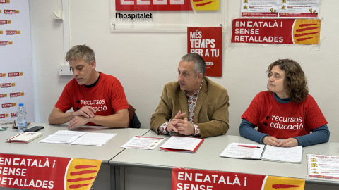 Roda de premsa de Comissions Obreres per denunciar l'emergència socioeducativa a l'Hospitalet de Llobregat. Roda de premsa de Comissions Obreres per denunciar l'emergència socioeducativa a l'Hospitalet de Llobregat.