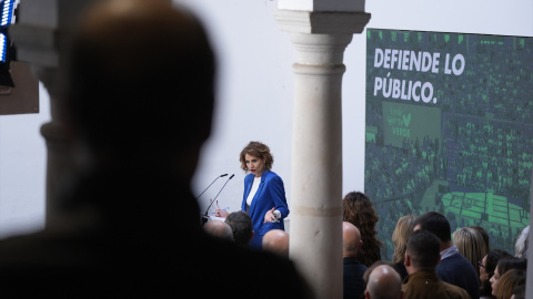 Montero, este martes, en Sevilla.