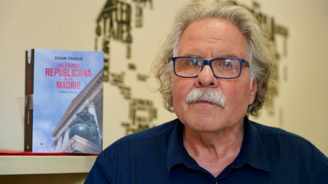Joan Tardà, fotografiat a la redacció de Públic durant l'entrevista.