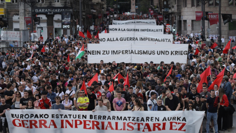 Manifestación de EHKS en Bilbao el 1 de mayo de 2025.