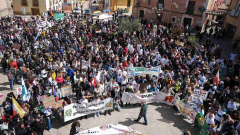 Campos del Paraíso se echa a la calle contra las seis plantas de biogás que amenazan el medio rural en Cuenca
