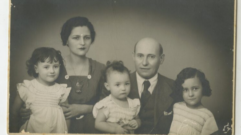 Lorenzo Aguirre con su familia