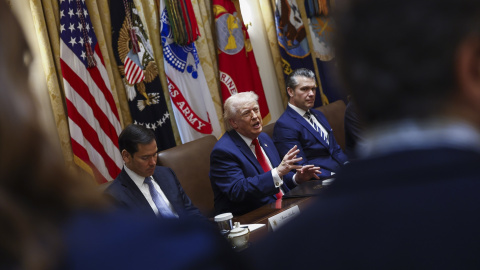Rubio, Trump y Hegseth. Archivo. Rubio, Trump y Hegseth. Archivo.