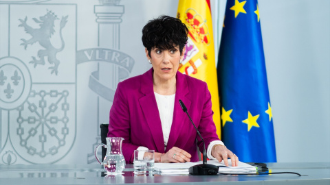 La portavoz del Gobierno y ministra de Migraciones, Elma Saiz. La portavoz del Gobierno y ministra de Migraciones, Elma Saiz.