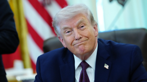 El presidente de los Estados Unidos, Donald Trump, en el Despacho Oval de la Casa Blanca.