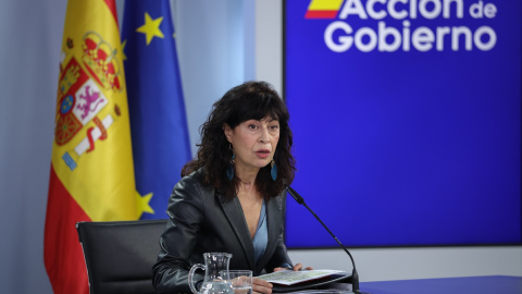 La ministra de Igualdad, Ana Redondo, durante la rueda posterior al Consejo de Ministros en el Palacio de la Moncloa, a 27 de enero de 2026, La ministra de Igualdad, Ana Redondo, durante la rueda posterior al Consejo de Ministros en el Palacio de la Moncloa, a 27 de enero de 2026.