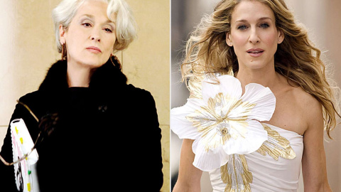 foto actrices Meryl Streep y Sarah Jessica Parker en plena madurez interpretativa y personal