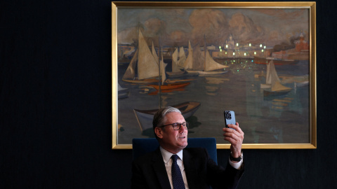 Foto de archivo del primer ministro británico, Keir Starmer, durante su asistencia a la cumbre de líderes de la Fuerza Expedicionaria Conjunta (JEF) en Helsinki.