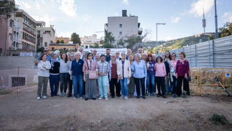 Socis de la cooperativa Sostre Cívic, que impulsa el projecte Can 70