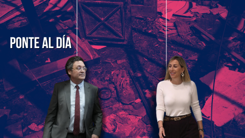 Fotomontaje con las imágenes de Álvaro García Ortiz y María Guardiola.