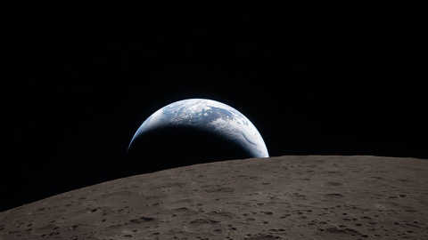 Imagen de la cara oculta de la Luna vista desde Artemis II Imagen de la cara oculta de la Luna vista desde Artemis II
