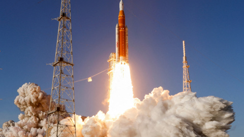 Despegue de la cápsula Orión, perteneciente a la misión Artemis II, el 1 de abril. Despegue de la cápsula Orión, perteneciente a la misión Artemis II, el 1 de abril.