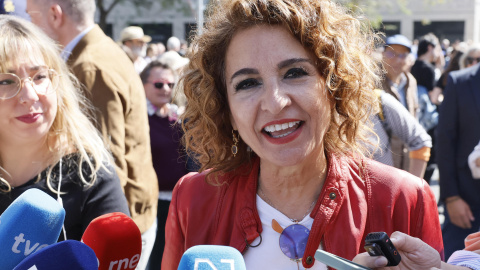 María Jesús Montero este domingo en Sevilla. María Jesús Montero este domingo en Sevilla.