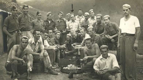 Presos sometidos a trabajos forzados por el franquismo.