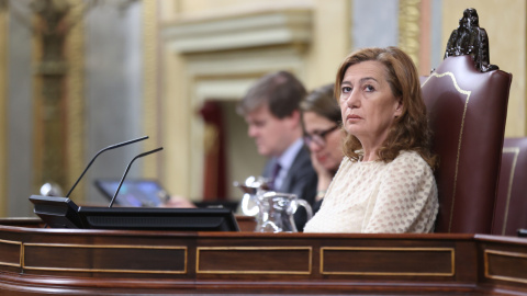 La presidenta dela Congreso, Francina Armengol, durante el Pleno del Congreso en Madrid.