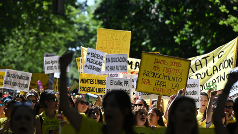 Manifestación por la educación pública en Madrid este domingo 19 de abril.