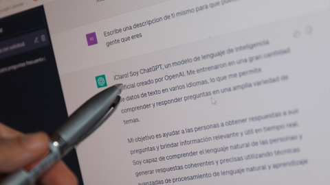 La página web de ChatGPT La página web de ChatGPT.
