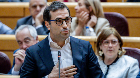 Carlos Cuerpo este martes en el Senado.