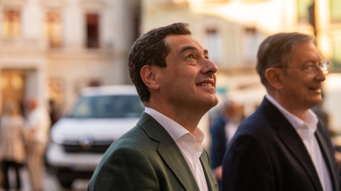 El presidente de la Junta de Andalucía, Juan Manuel Moreno Bonilla. Archivo.
