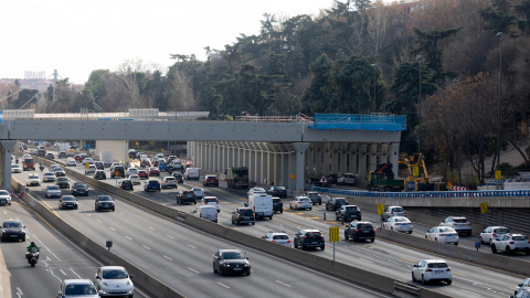 Imagen de archivo de la autopista M-30 de Madrid.