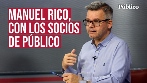 El director de 'Público', Manuel Rico tuvo ayer un encuentro con los socios y socias de nuestro medio en un acto presencial y online que presentó la directora de comunicación, María José Pintor