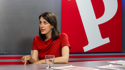 Rita Maestre, portavoz de Más Madrid en el Ayuntamiento, en la redacción de 'Público'.