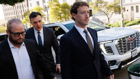 Mark Zuckerberg, en Los Ángeles. Mark Zuckerberg, en Los Ángeles.
