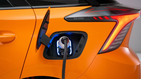 Imagen de un coche eléctrico. Imagen de un coche eléctrico.