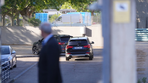 El cotxe de Jordi Pujol entrant a l'Audiència Nacional aquest dilluns a San Ferando de Henares